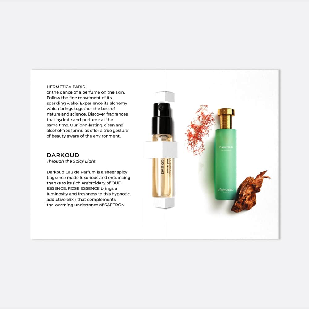 Hermetica Paris | Darkoud - Eau de Parfum Sample 1.5ml - Card