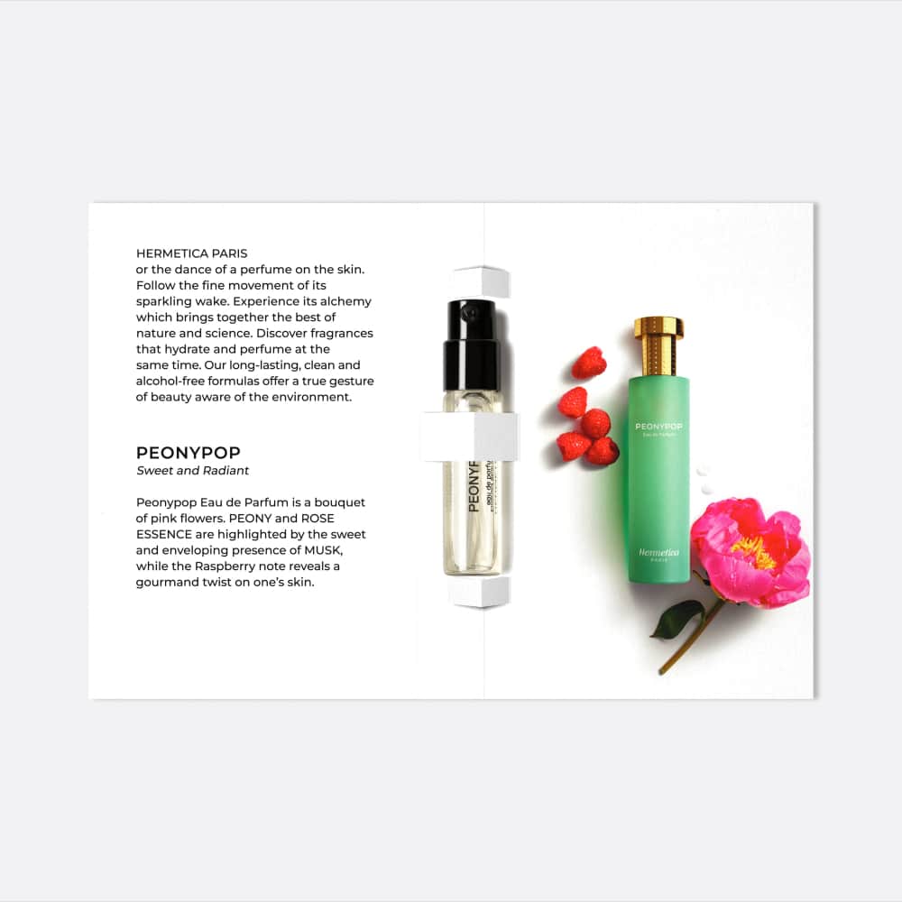 Hermetica Paris | Peonypop - Eau de Parfum Sample 1.5ml - Card